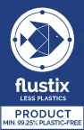 Flustix Less Plastic accreditation mark